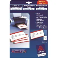 Avery Quick&Clean - Weiss - 99 x 210 mm - 220 g/m² - 75 Karte(n) (25 Bogen x 3) Visitenkarten