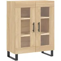 vidaXL Highboard Sonoma-Eiche 69,5x34x180 cm Holzwerkstoff
