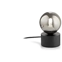 Ideal Lux Zeitgenössische Schreibtischlampe Perlage Metall Schwarz 1 Licht G9 3W 3000K