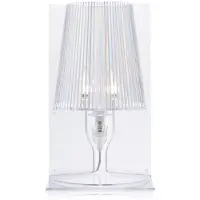 Kartell Take Nachttischlampe aus Kristall mit charakteristischem Falten-Diffusor