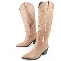 Montevita Heel Boot Botarey Beige
