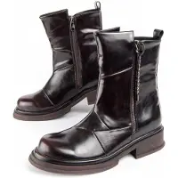 Montevita Stiefelette mit Absatz, Mottabraun