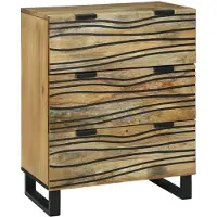 vidaXL Sideboard Braun 60 x 33.5 x 75 cm Massivholz Mango