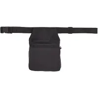Leiber Gürteltasche mit Reißverschluß schwarz, Größe 34 02/2671/10
