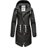 NAVAHOO Regenjacke "Tropical Stormoo" mit Kapuze Wasserdichter Damen Outdoor Regenmantel