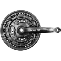 Mvtek Mtb 9s Steel Kurbelgarnitur Silber 170 mm / 42/34/24t Silber 170 mm