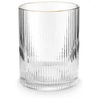 Vt wonen Wasserglas vtwonen mit Goldrand Klar 340 ml (Set von 4 Stück)