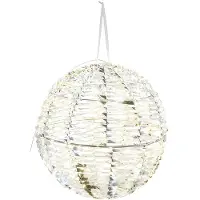Gehlmann Beleuchtete Kugel Silber 300 LED (wit)