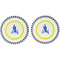 Pols Potten Essteller x Rijksmuseum Bird Patterned Yellow 27 cm (Set von 2 Stück)