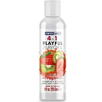 Swiss Navy Playful 4 in 1 Lubricant Straw-Kiwi Flavor 30ml 30 ml