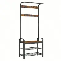 Vasagle Kompaktgarderobe Dacey , braun , Maße (cm): B: 72 H: 183