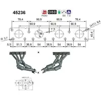 As Katalysator für BMW 18407506559 45236