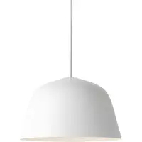 Muuto Ambit Pendelleuchte Ø25 White - , Weiß, für Wohnzimmer, Aluminium