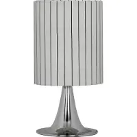House Doctor Tulip Tischleuchte silber Ø26x50cm