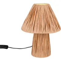 TRIO Rattan-Tischlampe Anea