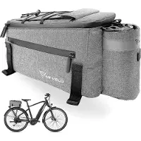 MIVELO Packtasche - Für Gepäckträger - Kühltasche - Isoliert - Wasserdicht - 10L - Grau