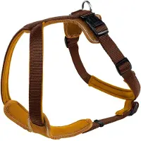 Hunter Geschirr Neopren braun/caramel, Größe: L / Breite: 2,5 cm