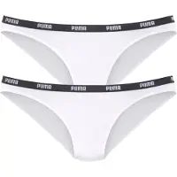 Puma Bikinislip "Iconic" Packung, 2er-Pack, mit schmalem Logo-Webbündchen