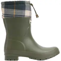 Barbour Gummistiefel Mowbray Mid Welly Damen Olive Ancient Tartan-Schuhgröße 39