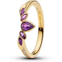 Pandora 164135C01 Damenring Disney Frozen Königin Anna Tiara Goldfarben