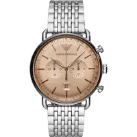Emporio Armani AR11239 Chronograph Edelstahl Herrenuhr