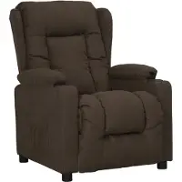 vidaXL Relaxsessel Dunkelbraun Stoff