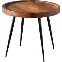 FineBuy Beistelltisch Braun