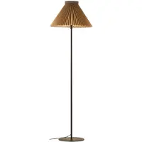 Le Klint Design Stehlampe LK 334, braun / rost, für Wohn- / Esszimmer, Papier / Lunolit / Lunopal, Design, Stehlampe