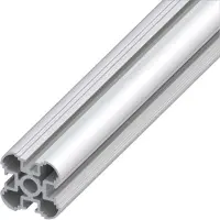 Alfer coaxis-Säulen-Profil 1 m, 35.5 mm Aluminium eloxiert silber
