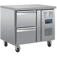 Polar Serie U GN-Kühltisch mit 2 Schubladen 124L