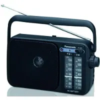 Panasonic RF-2400EG9-K, Tragbar, Analog, 87,5 - 108 MHz, 520 - 1610 kHz, Schwarz, Drehregler