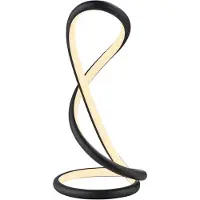 Paul Neuhaus LED Tischlampe Twist, dimmbar, schwarz, für Schlafzimmer, Aluminium, Modern, LED Tischlampe