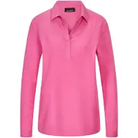 Goldner Klassische Bluse "Zeitlose Viskosebluse mit Hemdkragen", Damen, Gr. 44, pink, Obermaterial: 100% Viskose CV., Modisch, Blusen Klassische Bluse, Hemdkragen
