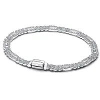 Pandora Timeless 925 Sterling Silver Oval Cuban Chain Bracelet 594227C01