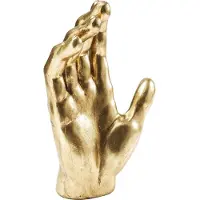 Kare design Dekoobjekt DESIGN "Deko Objekt Mano Gold 35cm", gold (goldfarben), B:23cm H:35cm T:12cm, Polyresin, Dekofiguren, Dekoobjekt