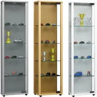 VCM Sammel Stand Vitrine Holz Glas Edana Mini