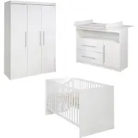Roba BABYZIMMER-SET Maren mit breiter Wickelkommode 3-teilig