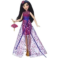 Disney Princess Style Series Mulan-Puppe im modernen Stil mit Handtasche und Schuhen