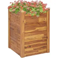 vidaXL Garten-Hochbeet 60 x 60 x 84 cm Massivholz Akazie