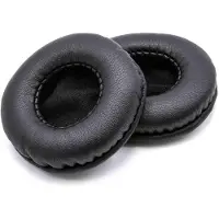 Dolphix 2x Ohrpolster kompatibel mit AKG K480, K451, K450, K430, K420, Q460 Kopfhörer Headset, Polyurethan Schwarz