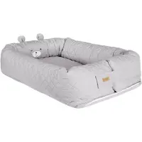 Roba Babylounge 'Style', Kuschelnest mit Bärengesicht 'Sammy', grau