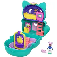 Polly Pocket Flip & Find Cat Compact, 4 Jahr(e), Mehrfarbig