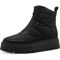 Tamaris Winterboots , Damen, Gr. 36, Warmfutter, schwarz, Lederimitat, Textil, gesteppt, unifarben, Schuhe Winterboots, Plateau, Snowboots mit Duo-Tex-Ausstattung