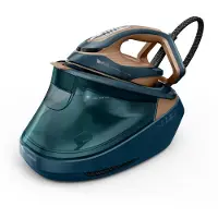 Tefal Pro Express Vision Max GV9920E0, 800 g/min, Durilium AirGlide Autoclean soleplate, 9 bar, 200 g/min, Blau, Kupfer, Herz, Seite, Spitze