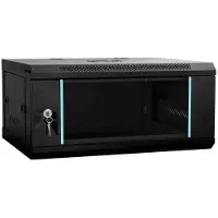 vidaXL Netzwerkschrank mit Speicher Schwarz 60 x 35 x 28 cm Stahl