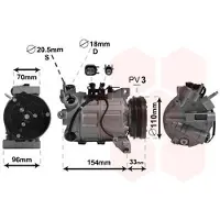 VAN WEZEL Kompressor, Klimaanlage 5900K183