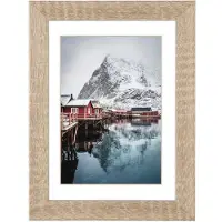 Hama Oslo, Glas, MDF-Platten, Eiche, Einzelbilderrahmen, Tisch, Wand, 20 x 28 cm, Nachdenklich