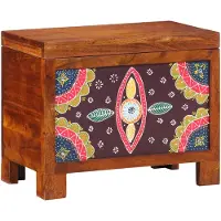 vidaXL Aufbewahrungsbox Mehrfarbig 50 x 30 x 40 cm Massivholz Akazie