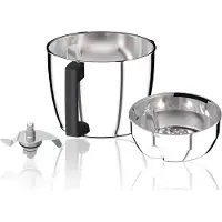 Magimix PACK TRIPLE XL, Schüssel-Set, Rund, Edelstahl, Edelstahl, Glanz, 4,8 l