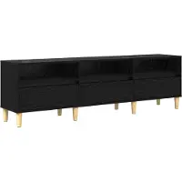 vidaXL TV-Schränk Schwarz Eichen-Optik 150 x 30 x 45 cm Holzwerkstoff